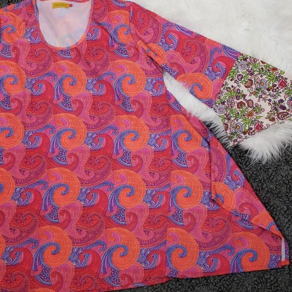 {Benares} Flowy hippie boho tunic dress - Picture 7 of 8